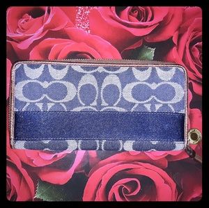 DENIM COACH WALLET